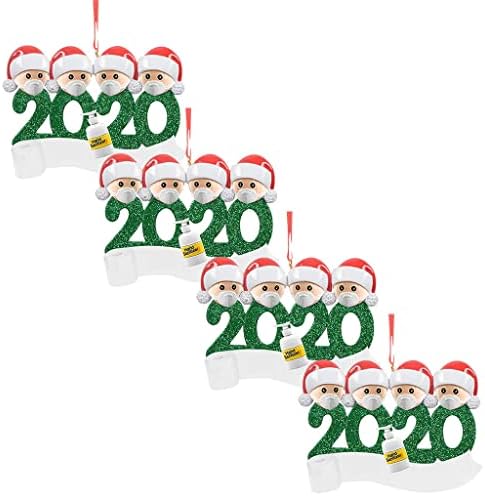 Реколта Каплевидная Полилей с Кристали, Празнична Семейство 2020, Персонализирани 4 бр., Коледни Украси, Украса,