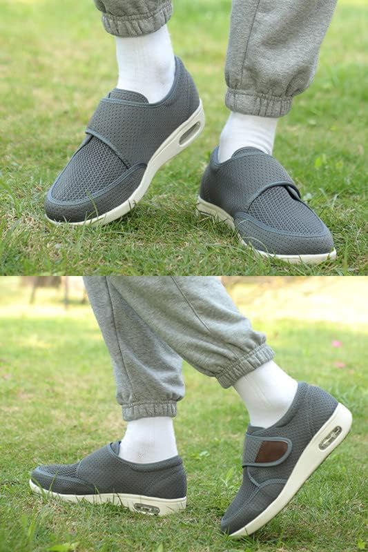 Yibobay Диабет и обувки за мъже Широчина X-Широки Обувки за възрастни Хора-Широка Обувки за Мъже Пешеходната