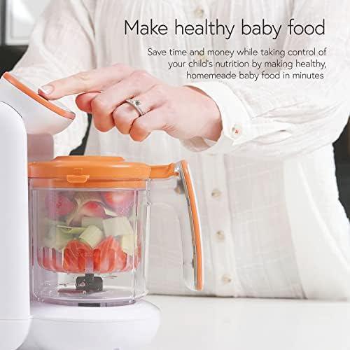 Комплект за готвене и замразяване на Quark Baby - Самопочистваща апарат за приготвяне на бебешка храна 5 в 1 с чекмедже за замразяване на бебешка храна