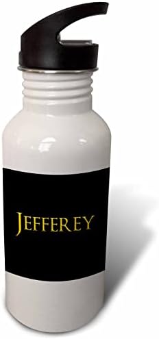 3дРоуз Джефри е Известно име за момче в САЩ. Жълто, черно Чар. - Бутилка с вода (wb-364525-2)