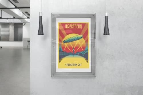 Плакат с капак албум на Led Zeppelin Celebration Day Метална рок група Ретро Стенен Арт Декор Козметична Стая Домашно Хотел