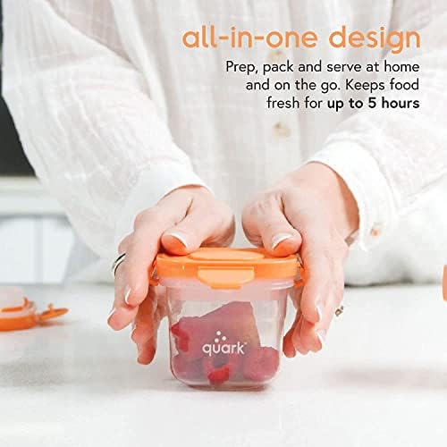 Набор от Quark Baby Make & Save Пакет - Робот за приготвяне на бебешка храна 5 в 1 с 3 чекмеджета за съхранение на бебешка храна,