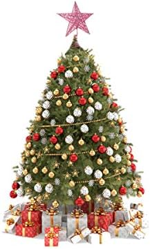 Didiseaon Коледно Дърво Topper Коледна Звезда Елха Topper Лъскав Метален Освященный Дизайн на Звездното Бижу на Дървото