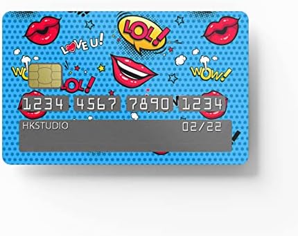 Стикер върху кожата HK Studio Card Стикер-бомба за EBT, транспортиране, ключове, кредитни, дебитни карти, защищающая кожата
