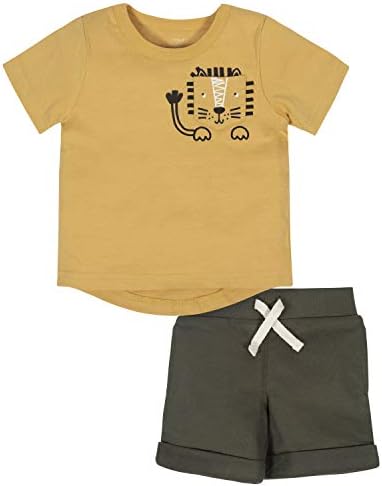 Тениска и къси комплект за малки момчета на Gerber от 2 теми