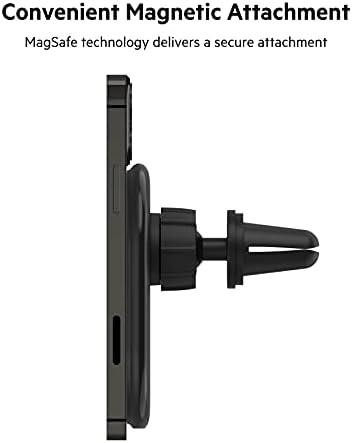 Безжично зарядно Belkin MagSafe 2 в 1, поставка за бързо зареждане на iPhone с мощност 15 W и е Съвместимо
