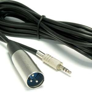 В КОМПЛЕКТ 25-крак съединители XLR към 3,5-миллиметровому штекерному кабел TRS (Балансиран звук), 1 опаковка