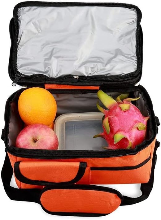 Чанта за обяд WYKDD Множество Утепленная Термална Дамски Мъжки богат на функции 8Л Кутия за охлаждане и запазване