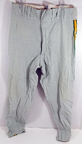 1971 Оукланд Атлетикс Джери Лампа 41 Използвани в играта Сиви Панталони DP26418 - Използваните В играта панталони