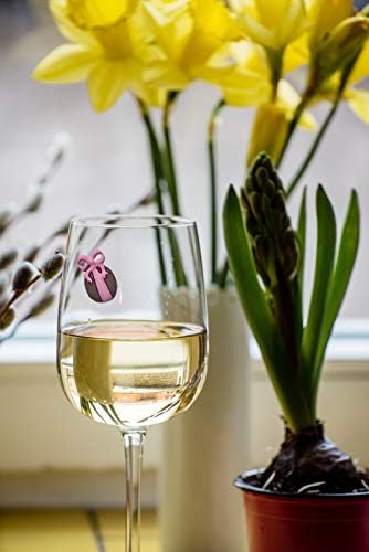 Приказно Великденски Чаши за вино Simply Charmed - Магнитни Маркери/Тагове за обикновени чаши за вино или чаши