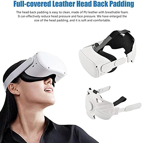 Главоболие, колани YOOSA за слушалки Oculus Quest 2 Elite VR, които намаляват Налягането в главата, Регулируема лента за глава,