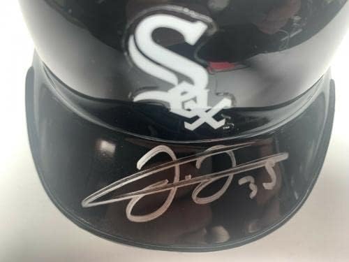 Франк Томас Подписа мини-каска Уайт Сокс с три звезди - Мини-Каски MLB с автограф