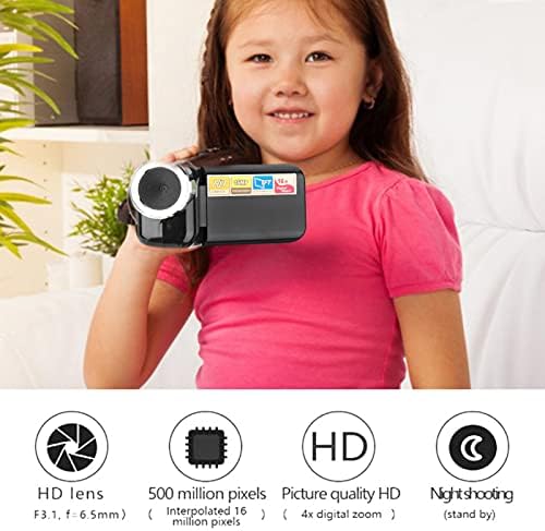 Камера GOWENIC, 16-Кратно Увеличение HD 1080P Цифров Фотоапарат Рекордер с 2-инчов TFT LCD екран, Преносима Камера