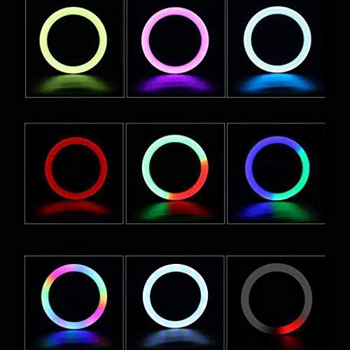 YINGZI 8/1013/14/18 Инча led лампа с регулируема яркост RGB Selfie Ring Light Цветна лампа за грим със статив-стойка