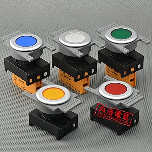 [SA] EMA 30 мм светодиоди с плосък капак E3I1 * червено, жълто, синьо и бяло светодиоди AC110 /220V-10 бр./лот - (Цвят: синьо-напрежение: