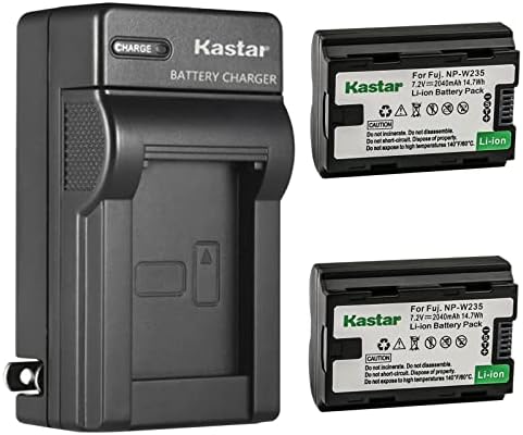 Kastar 1-Pack акумулаторна Батерия NP-W235 и монтиране на зарядно устройство ac адаптер за смяна на батерията, Fujifilm