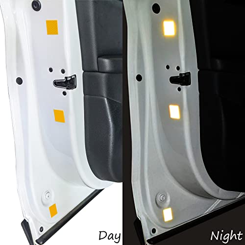 Жълти светлоотразителни ленти SmartSign 1,2 x 6 инча - Пакет от 4, Светлоотразителни стикери premium 3M Diamond