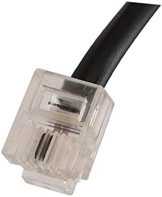 X-DREE 5ШТ RJ11 6P2C удължителен кабел на телефонната линия Кабел Бял дължина 1 м (5ШТ RJ11 6P2C Teléfono Línea de extensión