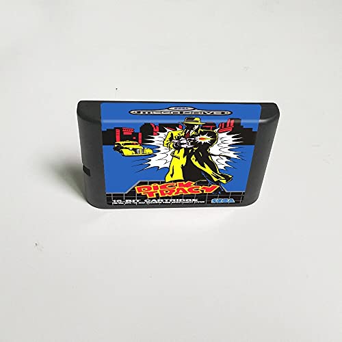 Lksya Dick Tracy - 16 Битова игрална карта MD за патрон на игралната конзола Sega Megadrive Genesis (обвивка САЩ)