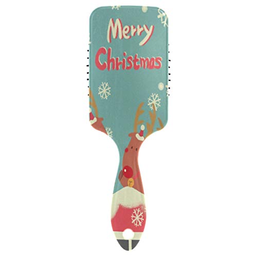 Четка за коса на въздушна възглавница Vipsk, Многоцветни Пластмасови Палава Коледа Лосове На покрива, Подходящ