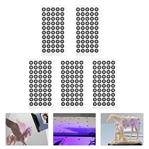 Отрицателен Скенер 5 Листа Контролна Маркерная точка на 3D Скенер Точка маркировка Светоотражающей филм Лаборатория за Научно-защитен