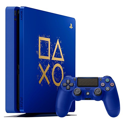 Playstation 4 Slim 2TB SSD Ограничено издание Days of Play Синя конзола с комплект контролери, увеличен бързо един карам (актуализиран)