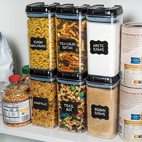 Херметически контейнер за съхранение на храна Shazo (комплект от 6 броя) и снимка на продукта НАЙ-ГОЛЯМ набор от 60 херметически