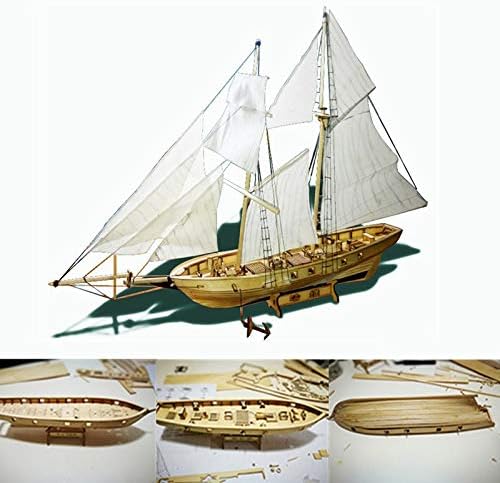 EastVita Комплекти Дървени Модели на Кораби за монтаж за възрастни, Комплект дървени Модели на кораби, Дървени Ветроходни