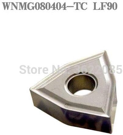 FINCOS 10шт Стругове плоча от металокерамика WNMG080404-TC LF90 за довършителни работи