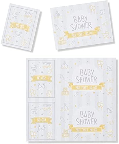 Слот карта Baby Shower Наградни билети (2,35 x 5 инча, 96 опаковки)