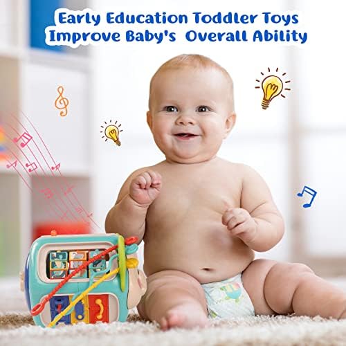 Детски играчки ADFO 6to12-18 месеца, 20 на 1, развивающий кубче за бебета, играчки Монтесори за деца от 1, 2, 3 години