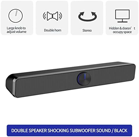 LHLLHL Компютърен Говорител USB Жична и звукова панел Стерео Субуфер Boombox Бас Съраунд Саундбокс 3.5 мм Аудио