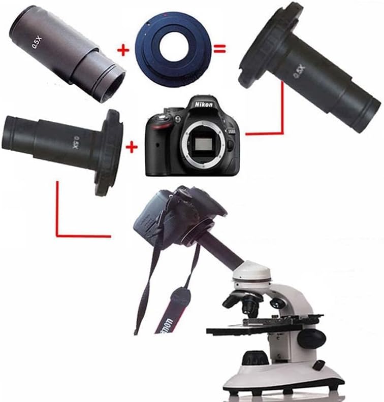 Комплект аксесоари за микроскоп за възрастни 23,2 мм 0.4 X Промишлен Биологичен Микроскоп Електронен Окуляр