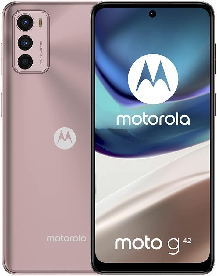 Смартфон Motorola Moto G42 с две SIM-карти, 128 GB ROM + 4 GB RAM (само GSM | без CDMA) с фабрично разблокировкой 4G / LTE -