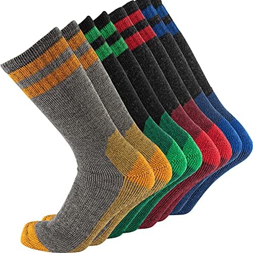 Чорапи от мериносова вълна Cerebro за мъже, Меки Чорапи до средата на прасците, Абсорбиращи Влагата Мъжки Туристически Чорапи за Дома, Трекинг, Улица