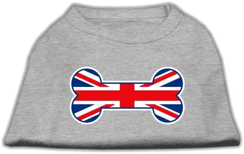 Mirage Стоки за домашни любимци 10-Инчови Тениски с Трафаретным Принтом Хартата на Обединеното Кралство Юниън