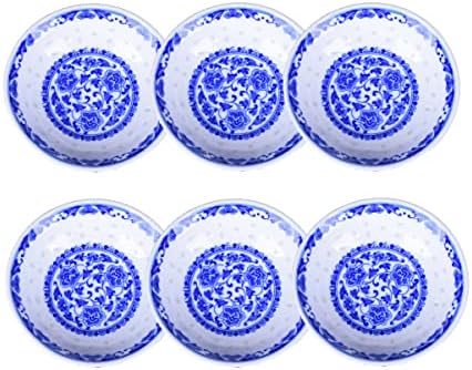 Колекция от керамични Купички в китайски стил синьо-бели цветчета, Порцеланови Мини-купичка за соев сос, Купичка за макания,