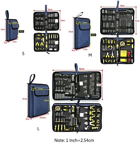 ygqzm Набор от инструменти за професионални електротехници с твърда плоча, Чанта за съхранение, богат на функции