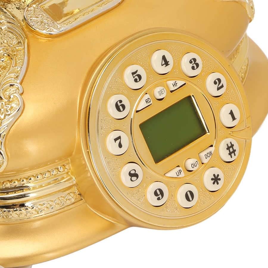 WYFDP Старинен Телефонен Кабелен Домашен Стационарен Телефон Ретро Класически Керамични Домашен Телефон Античен