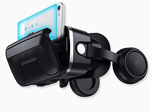 ZNBJJWCP VR Каска 3D Очила за Виртуална Реалност Слушалка за Смартфон Очила за Смартфони Видеоигри Бинокъл