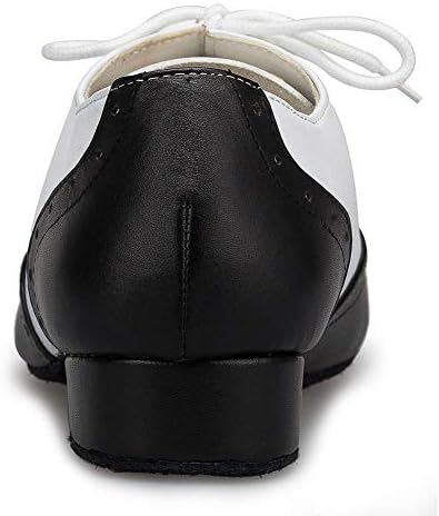 Мъжки обувки за танци балната зала дантела HIPPOSEUS, Кожени Обувки За участия в светски танци, 10 D (M) САЩ