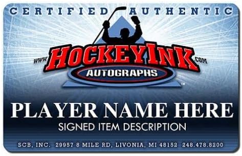 БОБИ РАЙЪН подписа шайбата проект на мотика НХЛ 2005 г. - за Миене на НХЛ с автограф