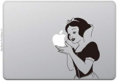 Вид на магазина MacBook Air/Pro 13-Инчов стикер за MacBook Стикер, снежно бяло, е Черно-бяла M730
