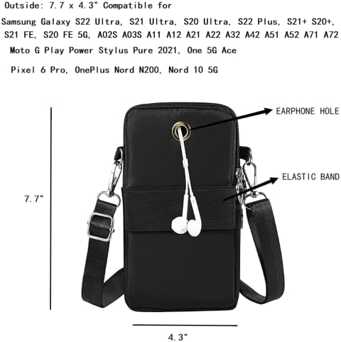 Калъф за носене в чантата си Kimwing за мобилен телефон Samsung Z Fold/A12 A32 A52, чанта през рамо за Pixel 6 Pro/ OnePlus
