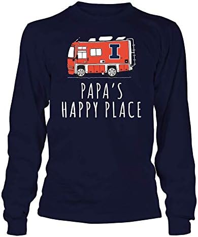 Тениска с фанатским принтом Illinois Fighting Illinini - Къмпинг - Papa's Happy Place - Екип