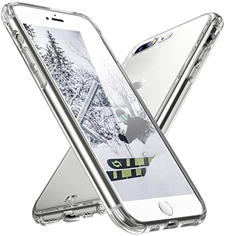 Калъф ORIbox, съвместим с iPhone, 7 Plus, калъф и стъклена защитно фолио за екран за iPhone Plus 8, 7 Plus Plus 6S, 6