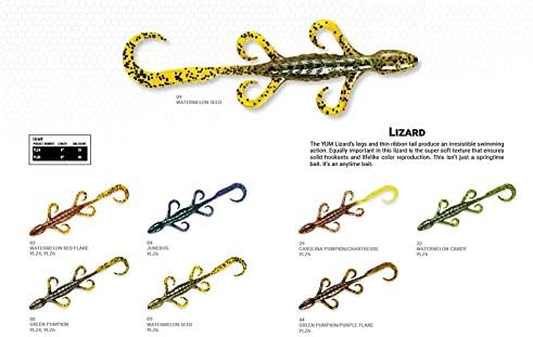 YUM Lizard Ultimate Финес Гущер Мека Пластмаса Стръв за Улов на Риба с Изваяни Крака и Опашка