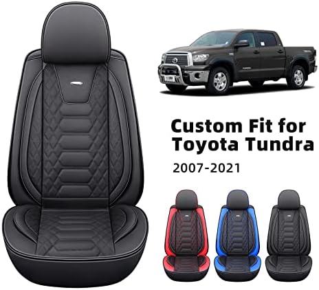 Седалките FREESOO Tundra - за 2007-2021 Toyota Tundra Седалките Crewmax Cab - Калъфи за седалки от изкуствена кожа