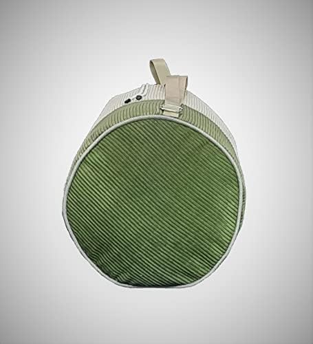 Чанта за дрехи зелен Кремава на цвят с Монограм, Изработени по поръчка Кошница за дрехи, Персонални чанта за дрехи,