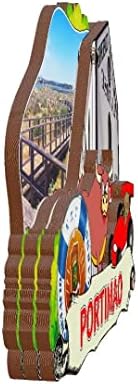 Фаро, Португалия Магнит За Хладилник 3D Класически Дървени Магнити За Хладилник Ориентир Ръчно изработени плавателни съдове